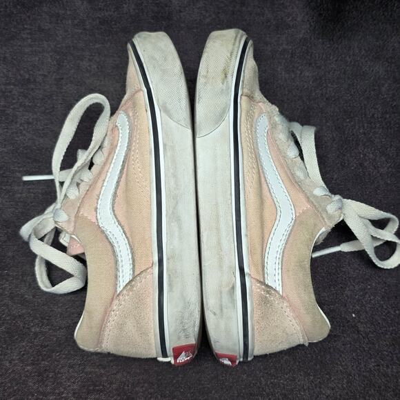 Vans Pink Off The Wall Old Skool Low Top Canvas Shoes - Picture 5 of 9